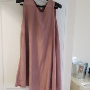 Flowy suede dress thin